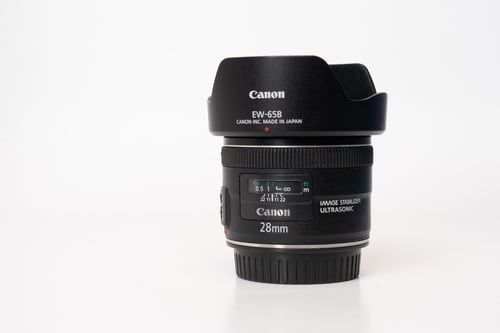 Canon EF 28mm f/2.8 IS USM Lens w/Hood