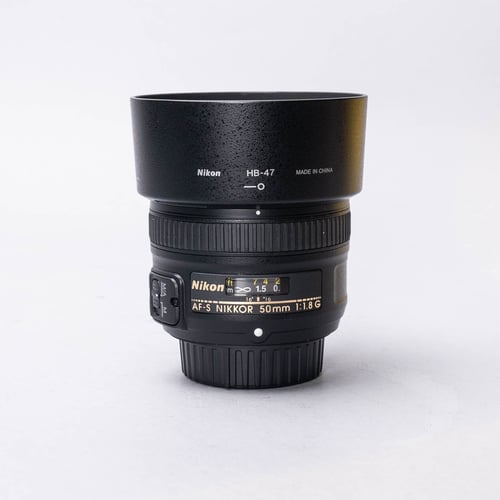 thumbnail-1 for Nikon AF-S 50mm F/1.8 G Lens w/Hood + Original Box