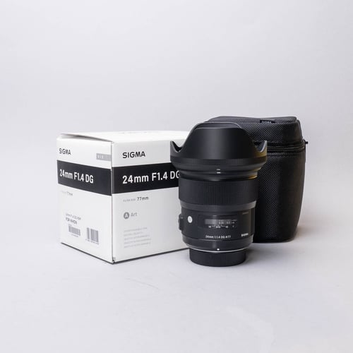 thumbnail-0 for Sigma 24mm F/1.4 DG Art Series Lens for Nikon F w/Hood + Original Box