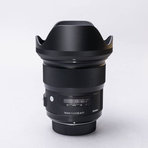 thumbnail-1 for Sigma 24mm F/1.4 DG Art Series Lens for Nikon F w/Hood + Original Box