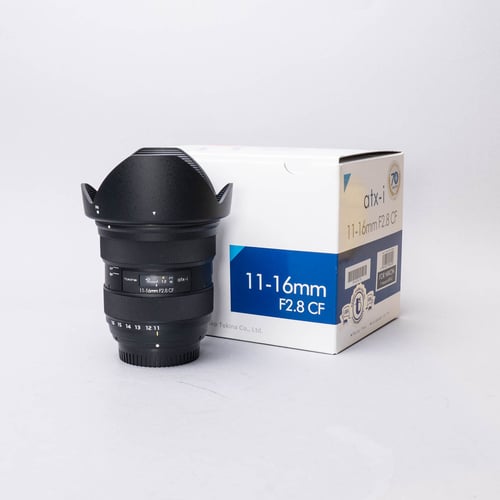 thumbnail-0 for Tokina atx-i 11-16mm F/2.8 CF Lens for Nikon F-Mount w/Hood + Original Box