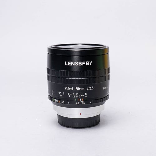 thumbnail-1 for Lensbaby Velvet 28mm f/2.5 Lens for Fuji X w/Original Box