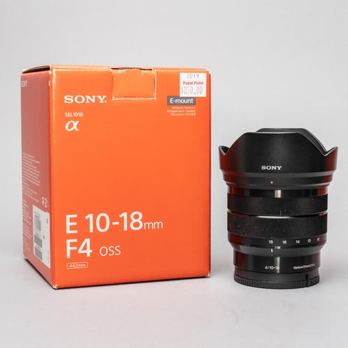 Sony E 10-18mm f/4 OSS Lens w/Hood + Original Box