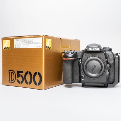 Nikon D500 Body w/Kirk L-Bracket + Original Box