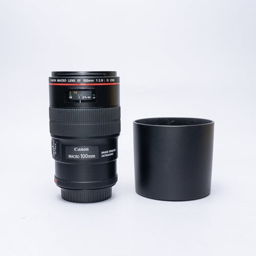 Canon EF 100mm F/2.8L IS USM Lens w/Hood