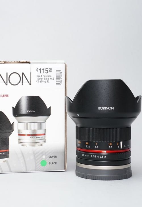 Rokinon 12mm f/2.0 NCS CS (Sony E) for Sony E-Mount