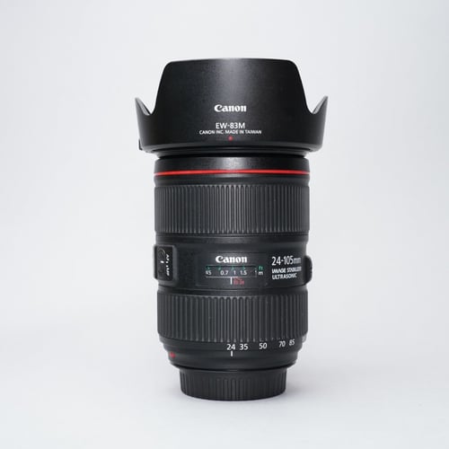 Canon EF 24-105mm F4L Lens w/Hood **SEE NOTES**