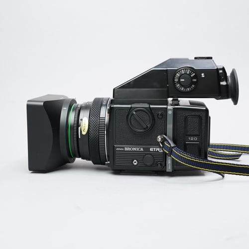 thumbnail-1 for Bronica ETRSI w/ 75mm F/2.8 w/ AE-III Finder, WLF, Grip & 120 Back