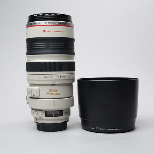 Canon EF 100-400mm f/4.5-5.6 L IS USM Lens w/Hood