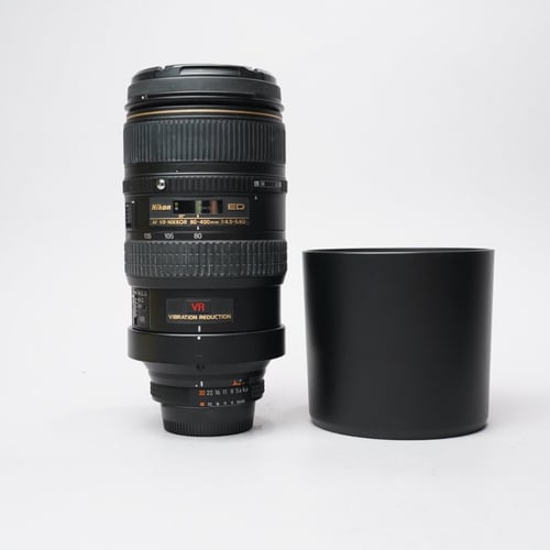 Nikon AF-S NIKKOR 80-400mm f/4.5-5.6 D ED VR Lens w/Hood