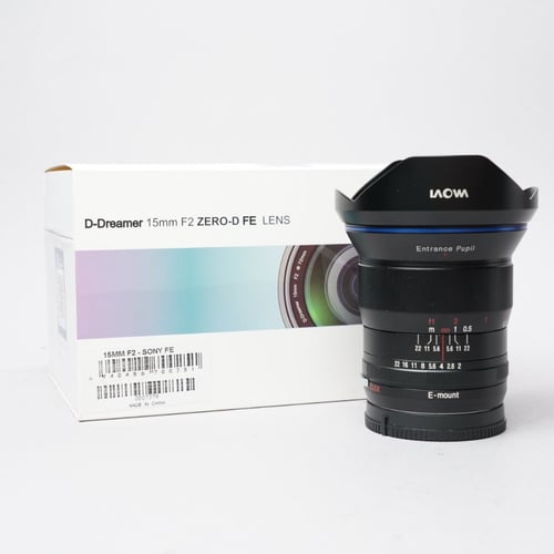 View Laowa 15mm F/2 Zero D for Sony E-Mount Laowa 15mm F/2 Zero D for Sony E-Mount