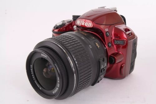thumbnail-0 for Nikon D3100 Red w/18-55mm