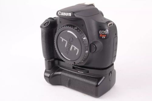 Canon Rebel T5 Body w/Grip SC:33k #25572 GOOD