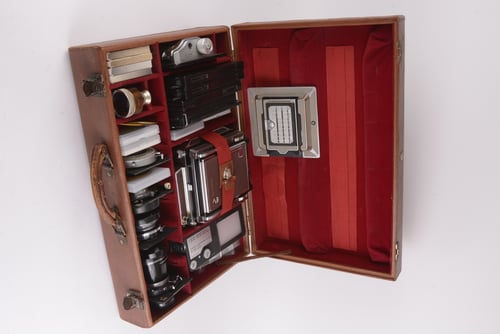 thumbnail-1 for Linhof Technika IV Outfit w/5 Lenses #65407 GOOD