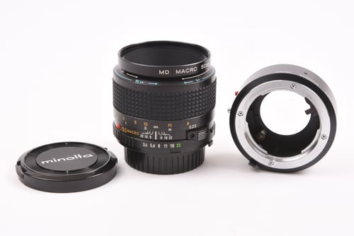 View Minolta 50mm f/2.8 Macro MD w/ ext tube O4 M5 C5 #13274 Minolta 50mm f/2.8 Macro MD w/ ext tube O4 M5 C5 #13274