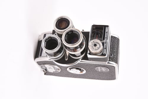 thumbnail-1 for Bolex Paillard D8L w/ Yvar 36mm f/2.8 / 13mm f/1.8 / Pizar 5.5mm f/1.9