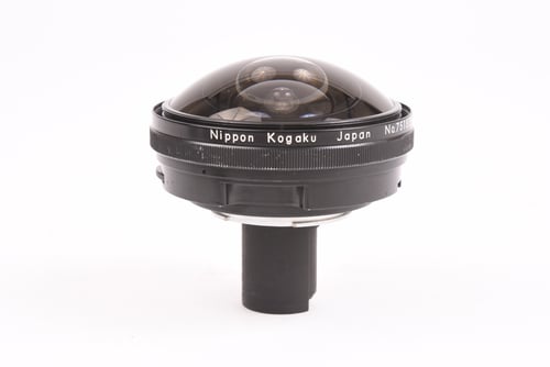 thumbnail-1 for Nikon Non-AI Fisheye-Nikkor 7.5mm f/5.6 w/ Finder #51878 03 M5 C4 (bug and separation)