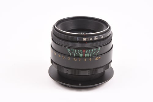thumbnail-1 for Helios-44-2 58mm f/2 Jupiter Adapter to Canon EOS "De-Clicked" SCRATCH RE