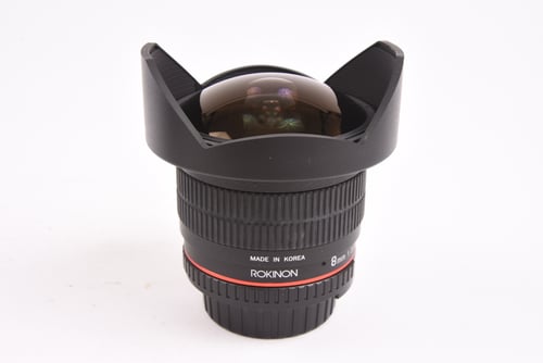 thumbnail-1 for Rokinon 8mm f/3.5 for Nikon AIS #H6459