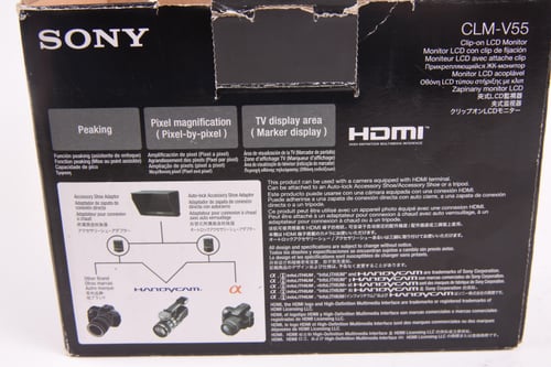 thumbnail-1 for Sony CLM-FHD5 Clip on LCD Monitor