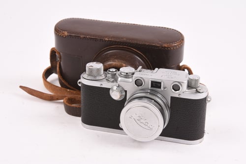 Leica IIIf Black Dial w/ 50mm Summitar Collapsible