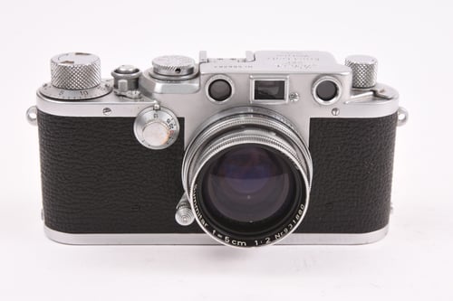thumbnail-1 for Leica IIIf Black Dial w/ 50mm Summitar Collapsible
