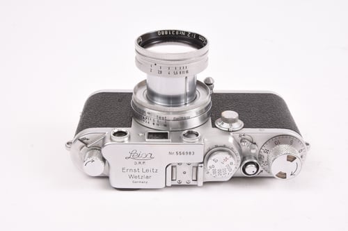 thumbnail-8 for Leica IIIf Black Dial w/ 50mm Summitar Collapsible