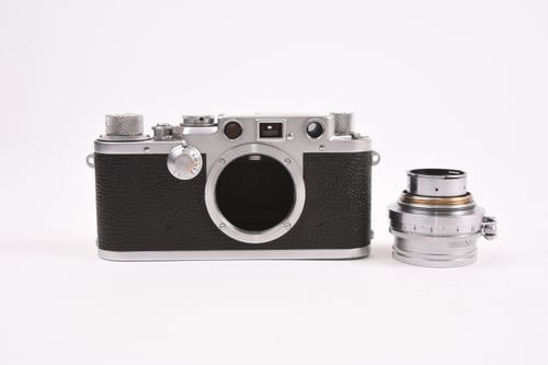 thumbnail-5 for Leica IIIf Black Dial w/ 50mm Summitar Collapsible