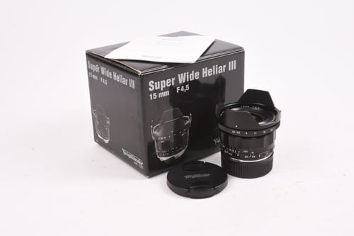 View Voigtlander 15mm f/4.5 Super Wide Heliar III for Leica M Voigtlander 15mm f/4.5 Super Wide Heliar III for Leica M