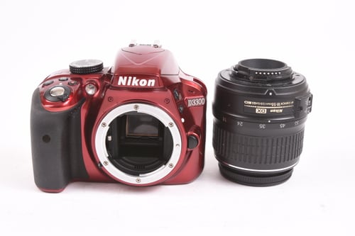 thumbnail-4 for Nikon D3300 w/ 18-55mm Red
