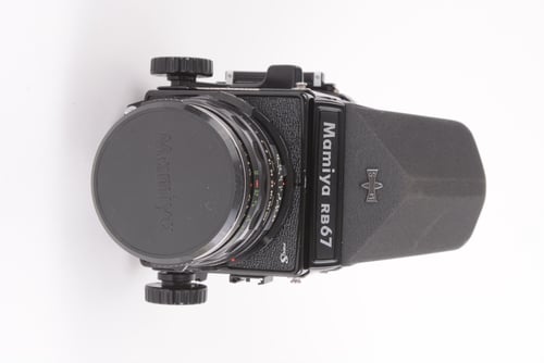 thumbnail-1 for Mamiya RB67 Pro S w/Prism 90mm f/3.8, 50mm f/4.5 120, 220 #52704