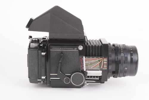 thumbnail-2 for Mamiya RB67 Pro S w/Prism 90mm f/3.8, 50mm f/4.5 120, 220 #52704