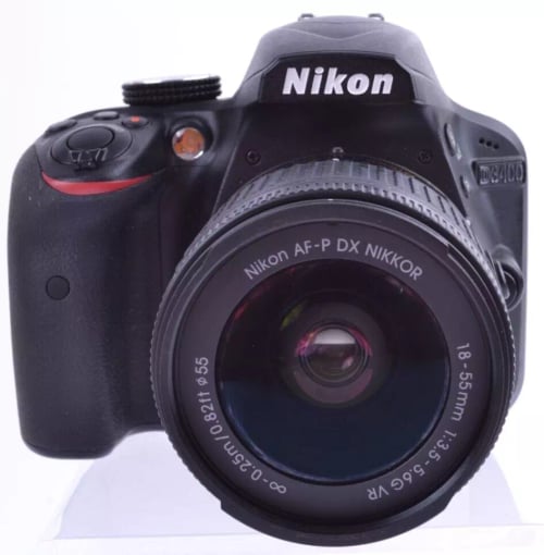 Nikon D3400 w/18-55mm SC:2.8k #64448 EXCELLENT