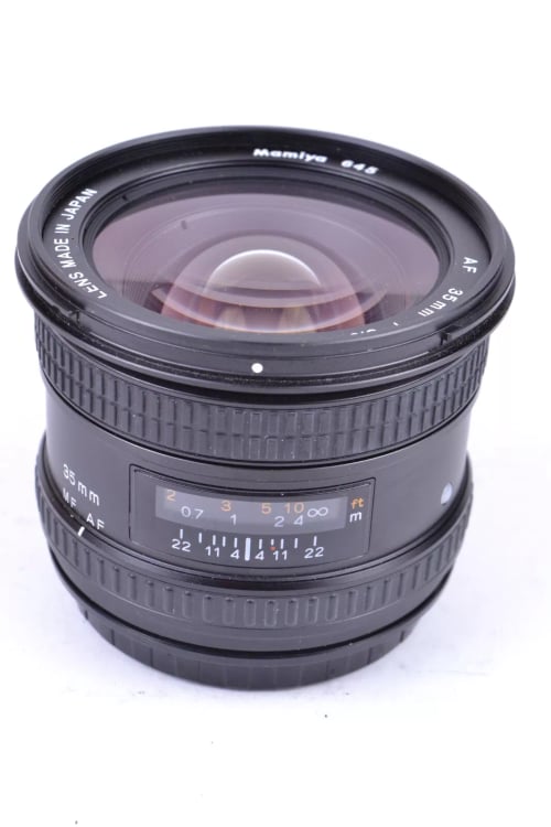 View Mamiya 645 AF 35mm f/3.5 #D1139 GOOD Mamiya 645 AF 35mm f/3.5 #D1139 GOOD